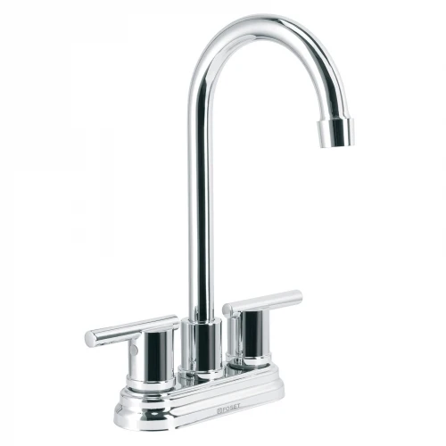 Mezcladora cromo 4' para lavabo cuello tipo bar, Element 49930 ELM-43 Foset