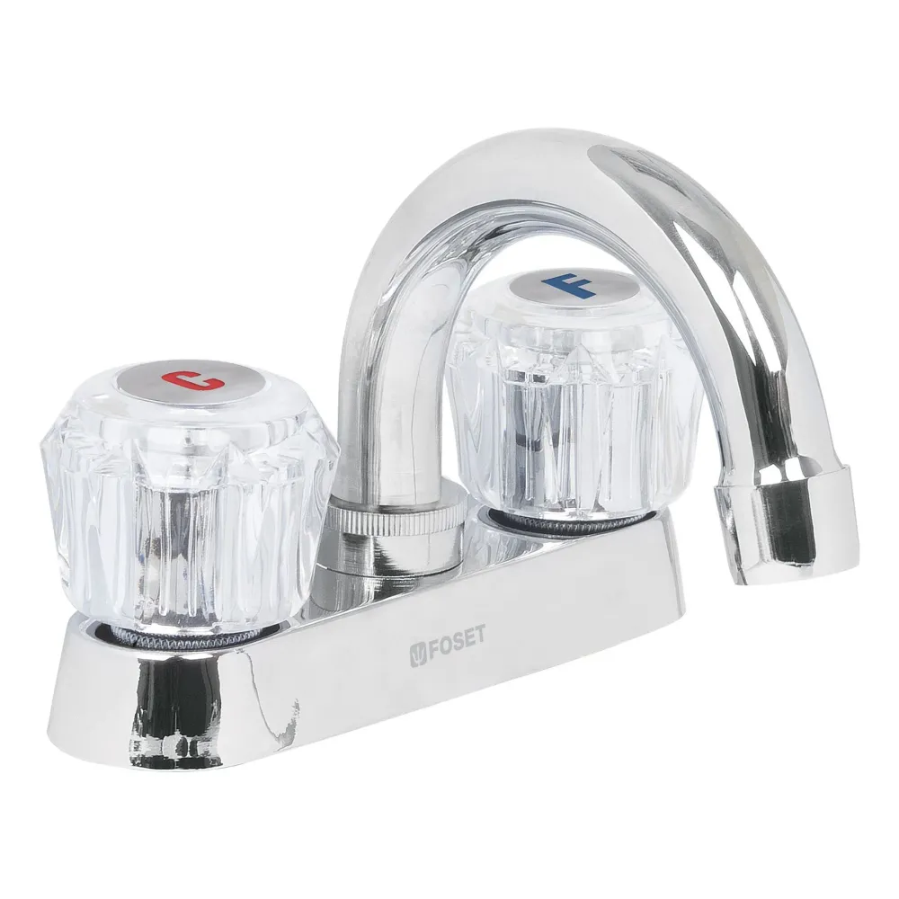 Mezcladora Para Lavabo, Manerales Acrílico , Cuello Curvo, Básico Foset