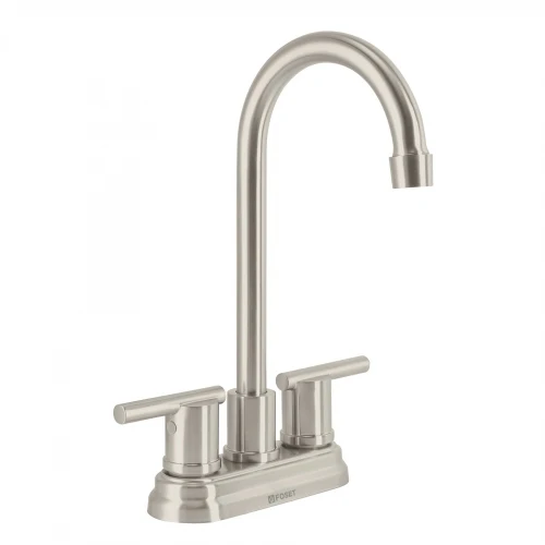 Mezcladora satín 4' para lavabo cuello tipo bar, Element 49942 ELM-43N Foset