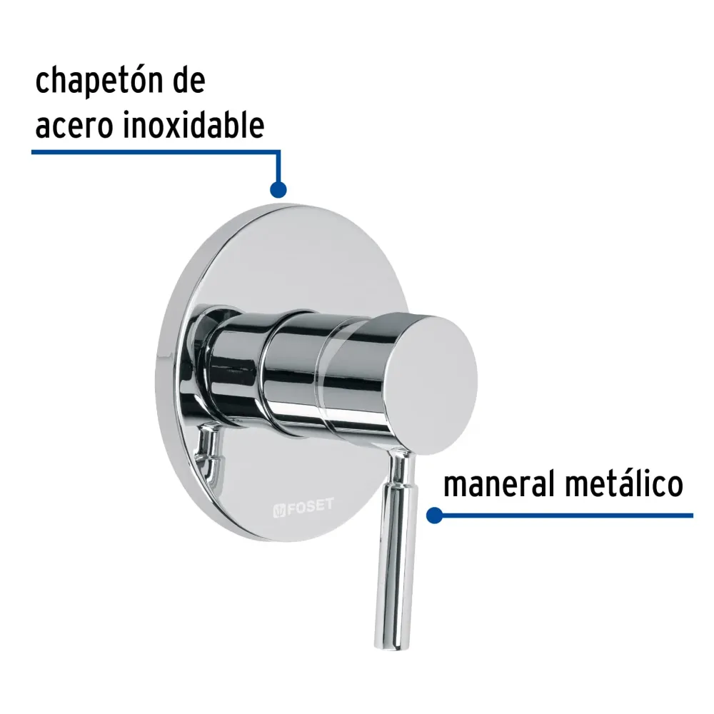 Monomando para regadera, cromo, T⁄BIG Foset