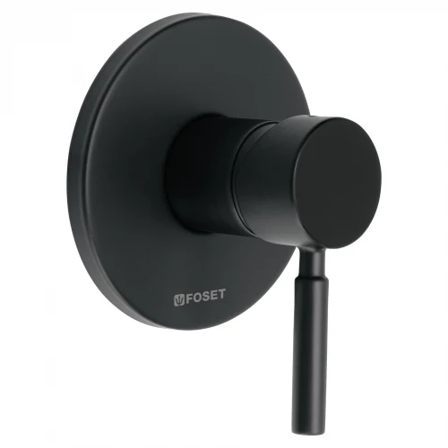 Monomando para regadera, negro mate, Foset 46791 TBM-71M