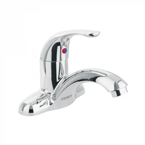 Monomando plástico para lavabo, nariz curva, Foset Basic 48191 MP-419