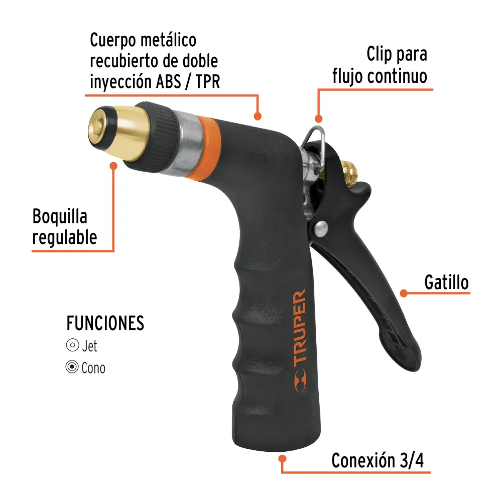 Regadera cromo 4'con 5 funciones, con brazo, Foset Element 45167 R-202