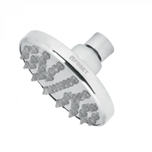 Regadera cromo 4' plato redondo, sin brazo, Foset Element 49581 R-204S