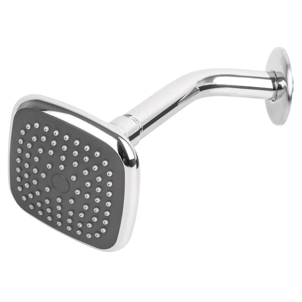 Regadera Cuadrada, Abs, 3-3/4", Con Brazo, Básico Foset