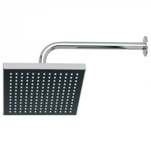 Regadera cuadrada ABS 8' acabado cromo con brazo, Foset 46736 R-405