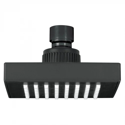 Regadera cuadrada ABS 4' acabado negro mate sin brazo, Foset 46745 R-403SM