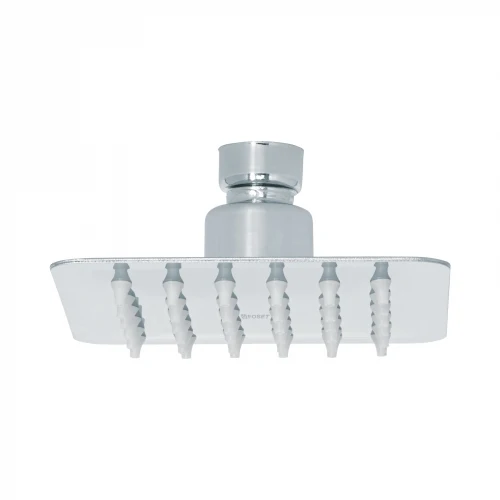 Regadera cuadrada 4', acero inox, sin brazo, cromo, Túbig 47735 R-413S Foset