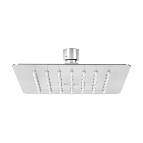 Regadera cuadrada 6', acero inox, sin brazo, cromo, Túbig 47737 R-414S Foset