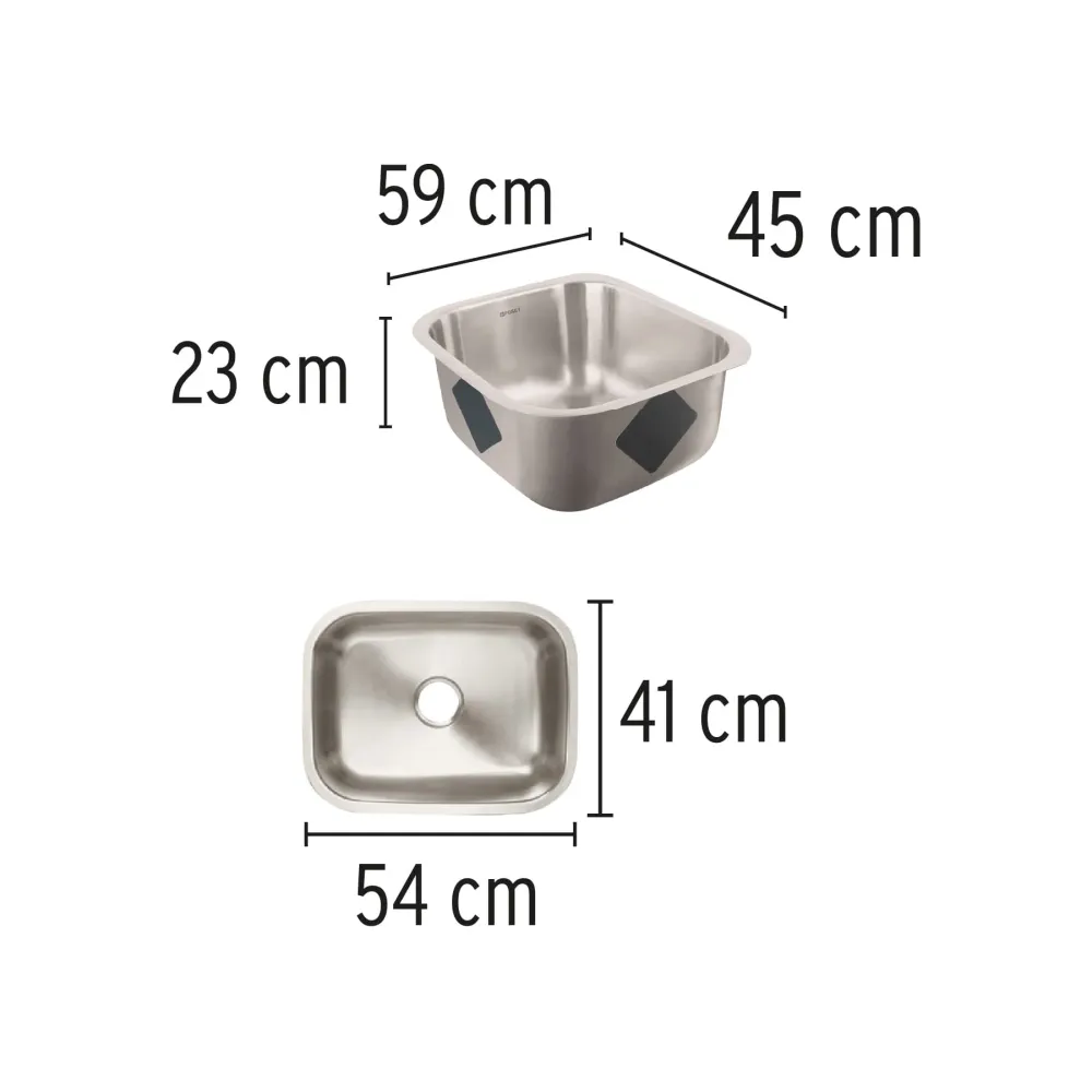 Tarja de submontar 59 x 45 x 23 cm, Foset RIVIERA