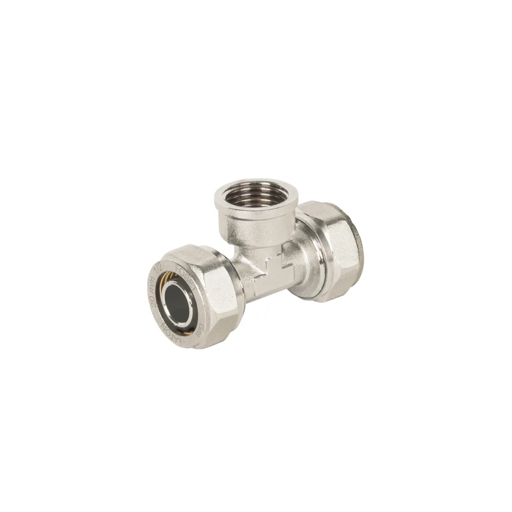 Tee para PEALPE, 1/2", con rosca hembra central, Foset