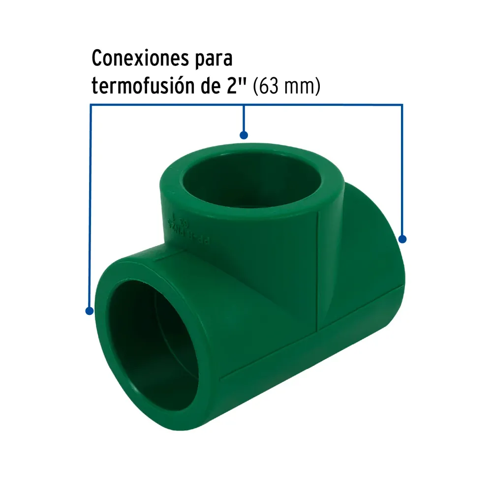 Tee sencilla de PPR 2", Foset