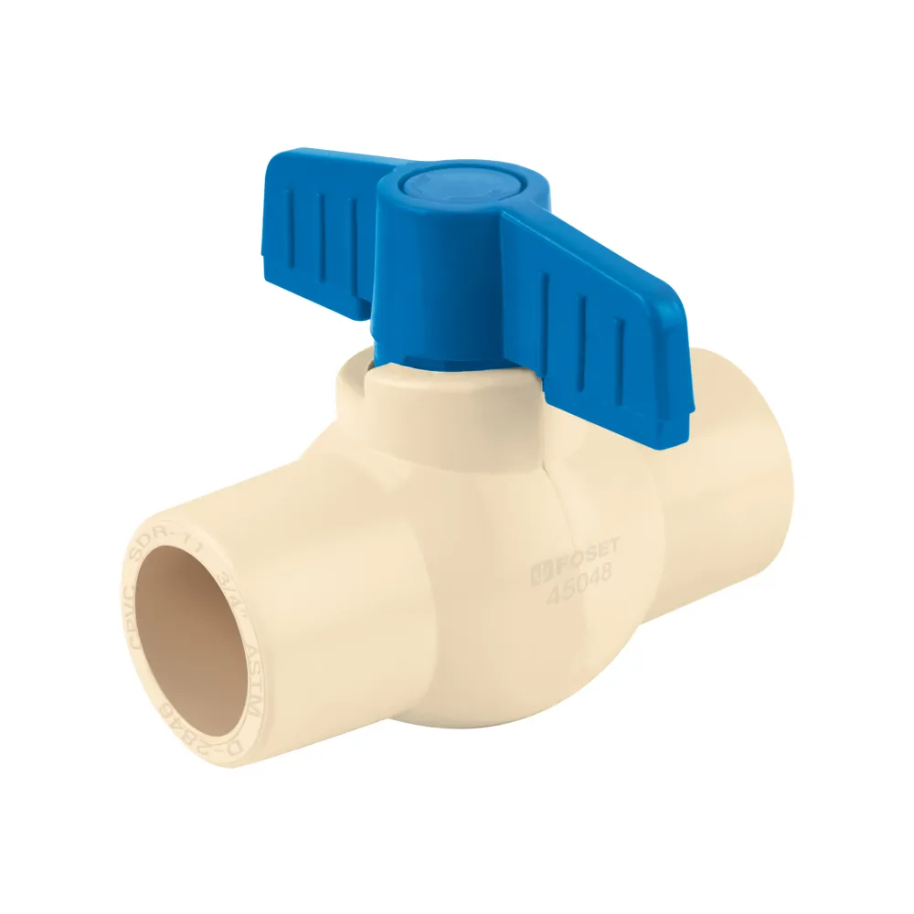 Válvula de esfera de CPVC de 3/4", FOSET CPVC-ES-3/4