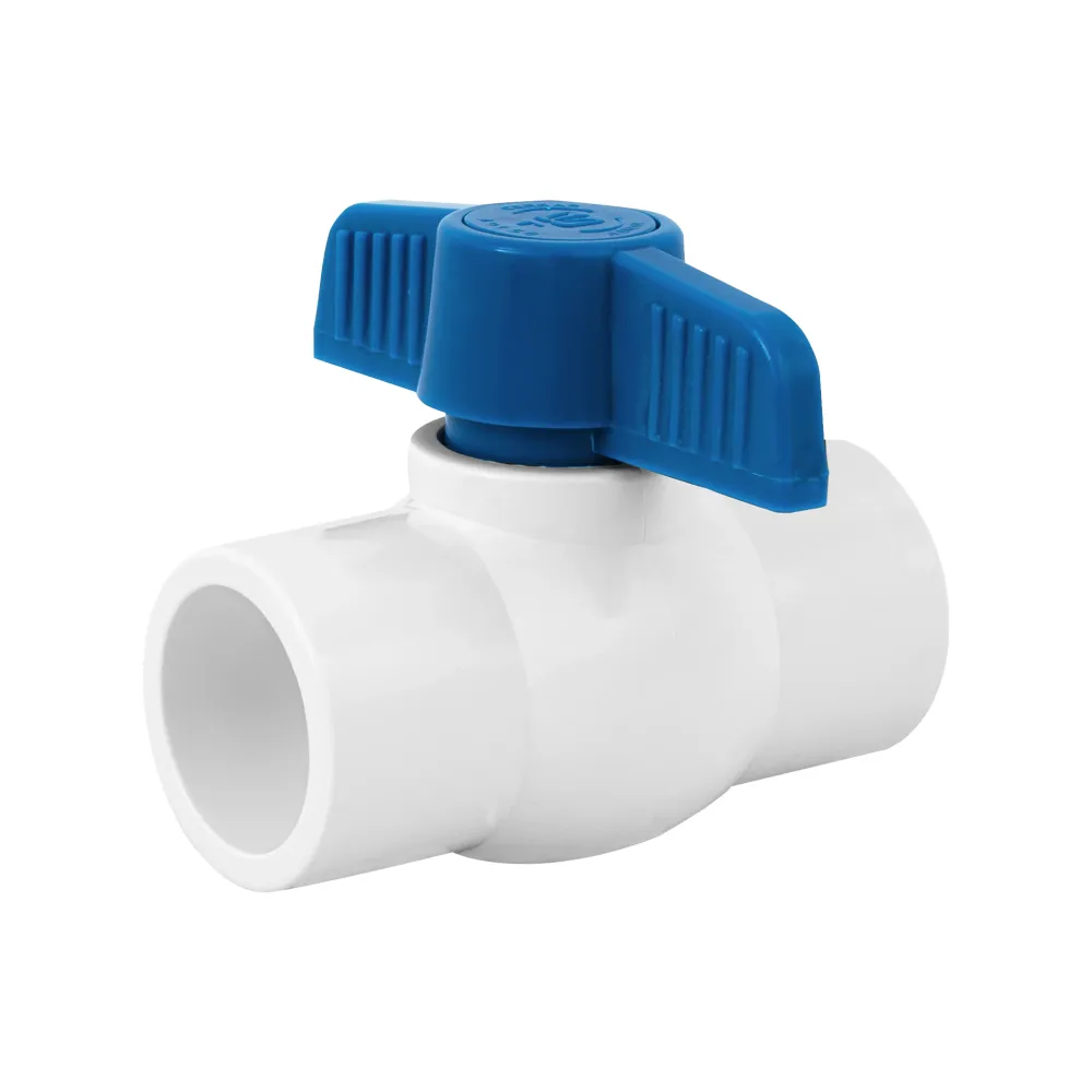 Válvula de esfera de pvc 1" para cementar, foset PVC-ES-1