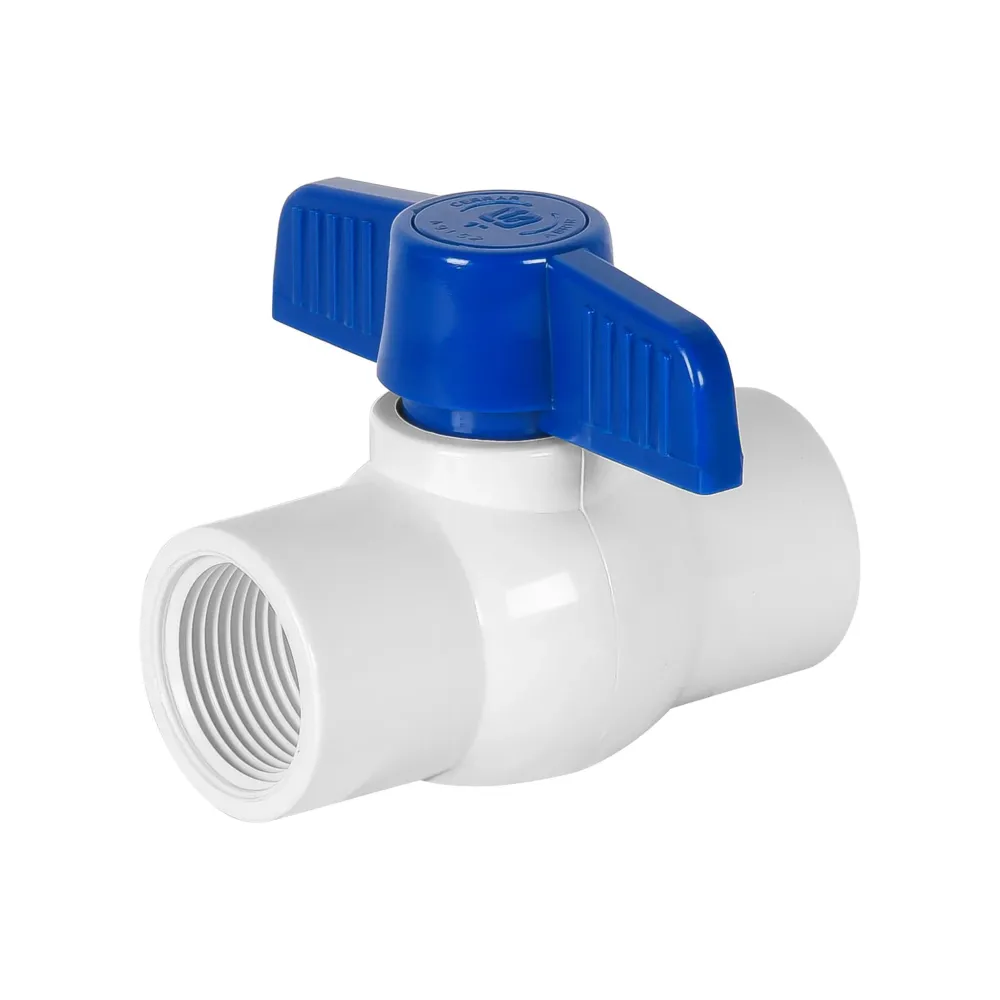 Válvula esfera de pvc 1" roscable, foset PVC-ES-1R
