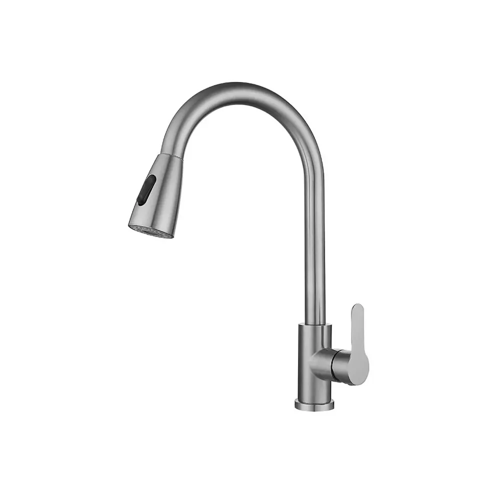 Llave Monomando Lavaplatos Profesional Extraíble Negro generico