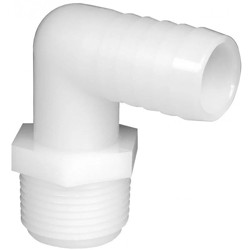 Codo de nailon con púas Green Leaf de 1/2 pulg. MPT x 3/4 pulg. de diámetro (paquete de 5) - Oferta de la semana