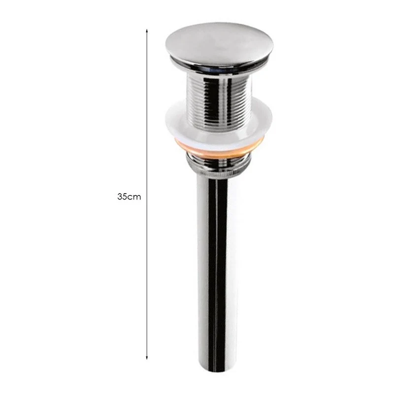 Desagüe De Push 20cm Sin Rebose Cromado Grifos Center
