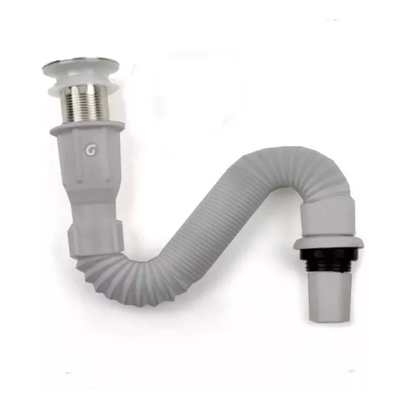 Desagüe De Push Con Sifón Corrugado De Instalación Estándar Grifos Center