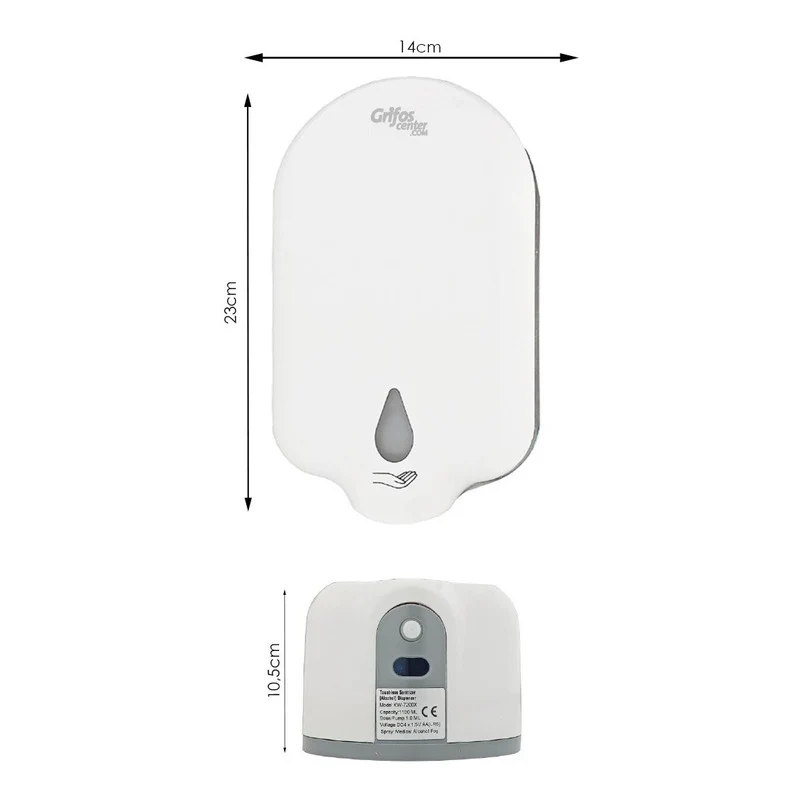 Dispensador Institucional En Sensor De Alcohol1100ml Grifos Center