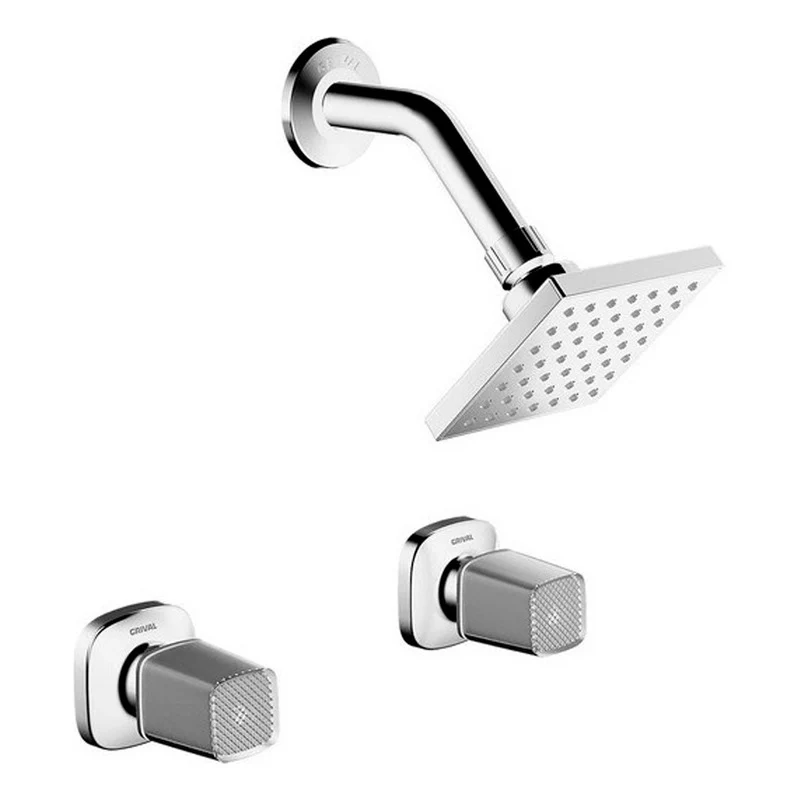 Ducha 8puLG+ Manija Solid Cristal Grival Grifos Center