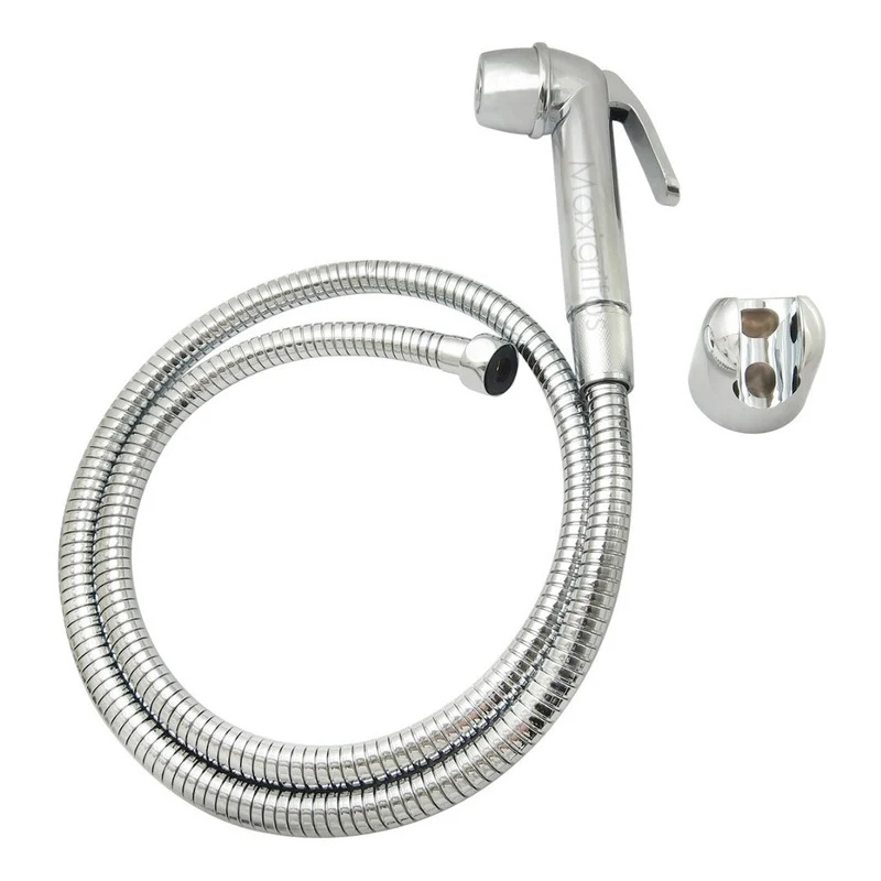 Ducha Bidet Abs Cromada Con Manguera Color Plateado Grifos Center