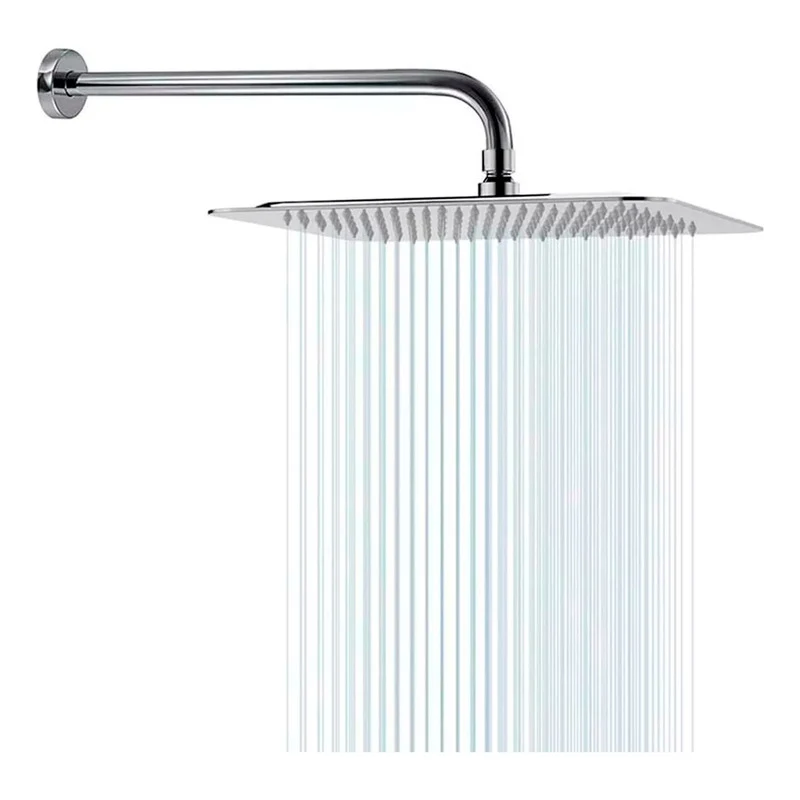 Ducha Regadera Anticalcárea 30x30 Cuadrada, Kit Tubo Lujo Grifos Center