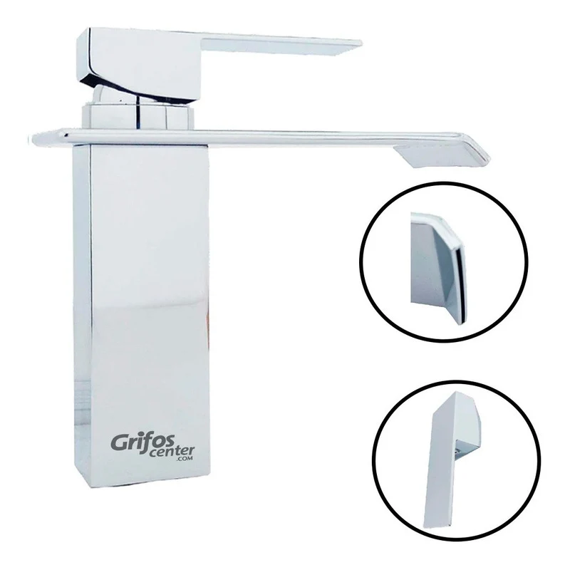 Griferí Monocontrol Baja Cuello Recto Cascada Grifos Center