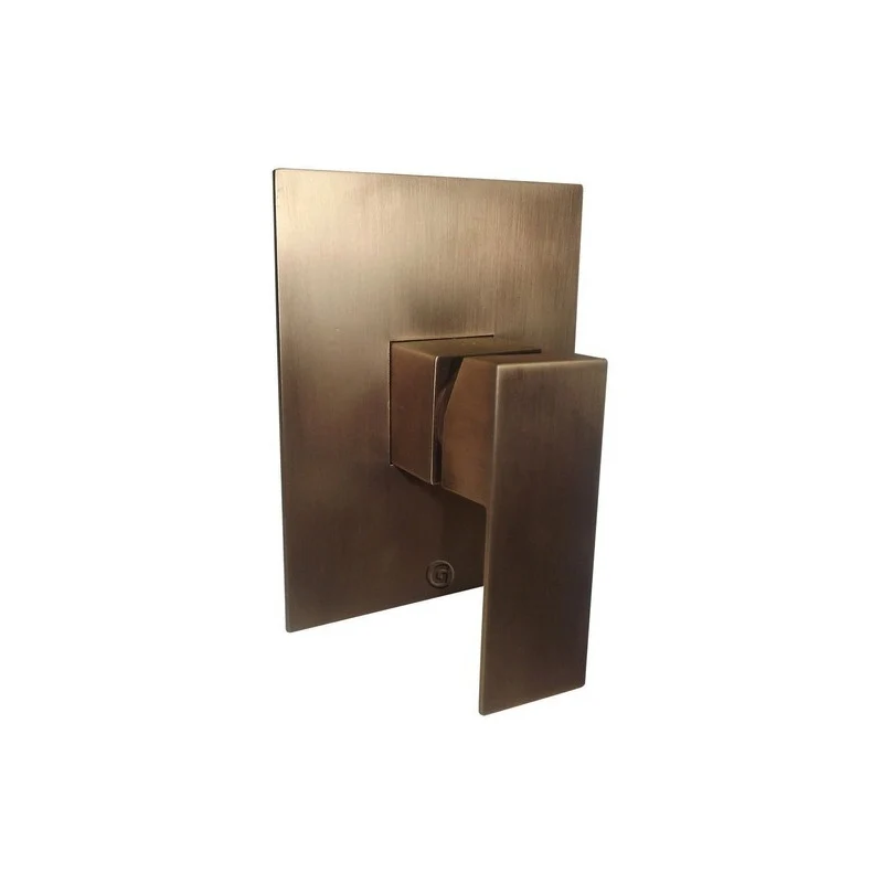 Griferí Monocontrol Ducha Cuadrada Bronce Antiguo Grifos Center