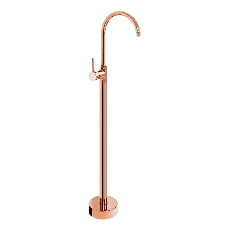 Griferí Monocontrol De Para Tina/bañera Pedestal Rose Gold Grifos Center