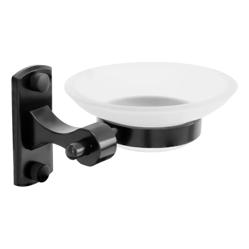 Jabonera Rectangular En Aluminio Con Plato En Cristal Grifos Center