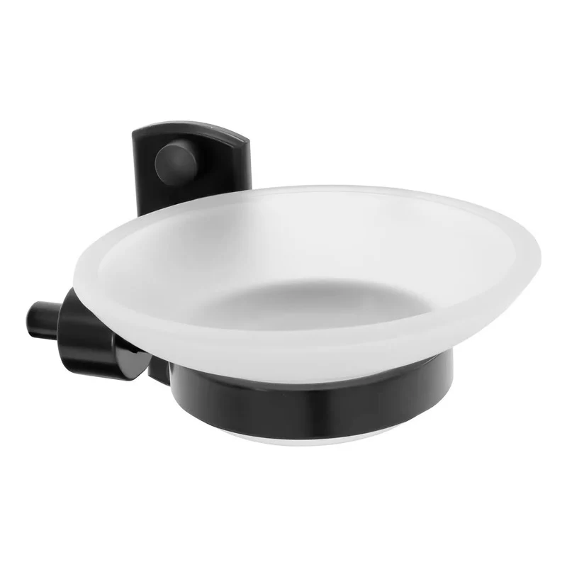 Jabonera Rectangular En Aluminio Con Plato En Cristal Grifos Center