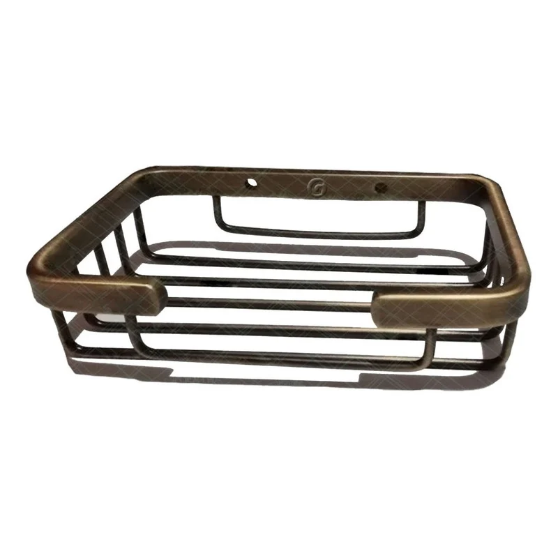 Jabonera Rectangular Tipo Canasta Bronce Antiguo Grifos Center