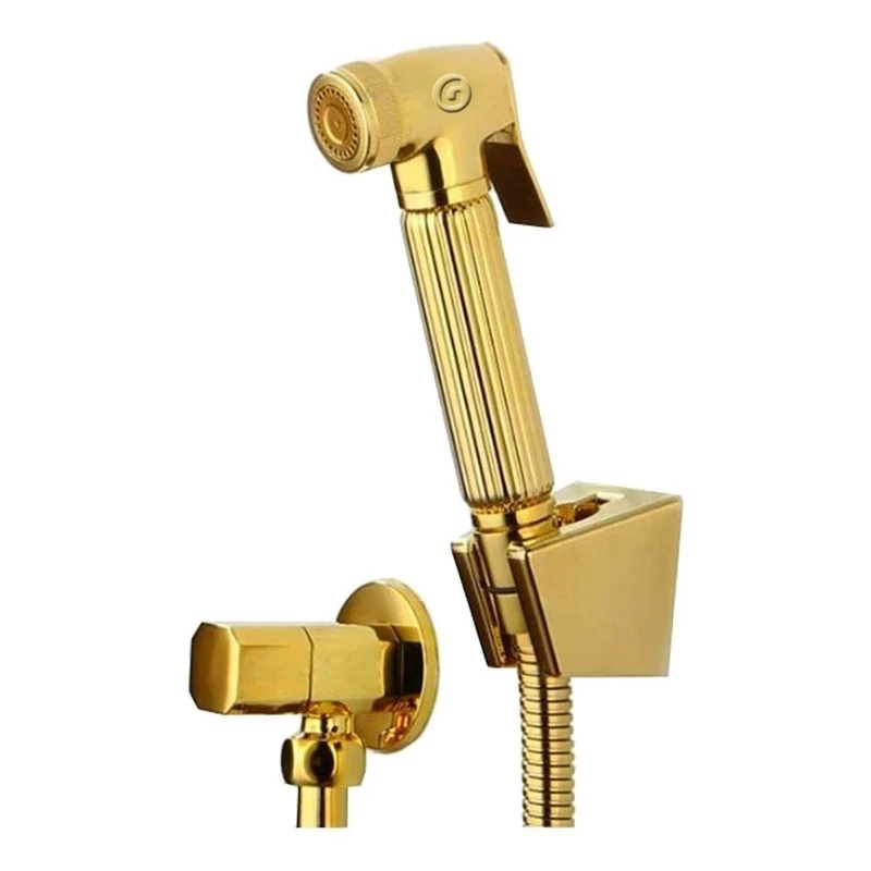 Kit Ducha De Mano Oro Grifos Center