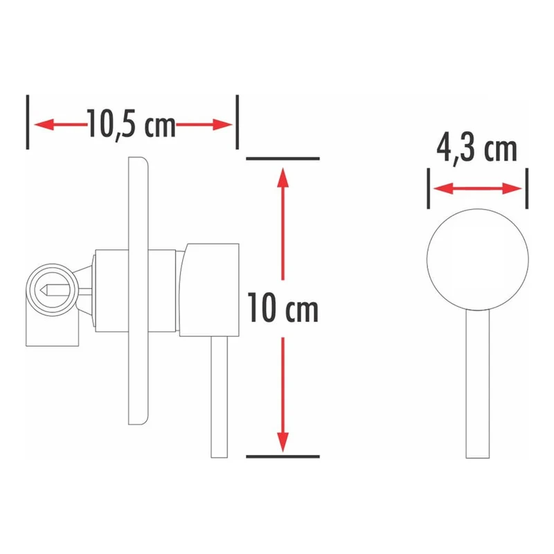 Kit Ducha Redonda De 20cm + Monocontrol Redondo Cromado Grifos Center