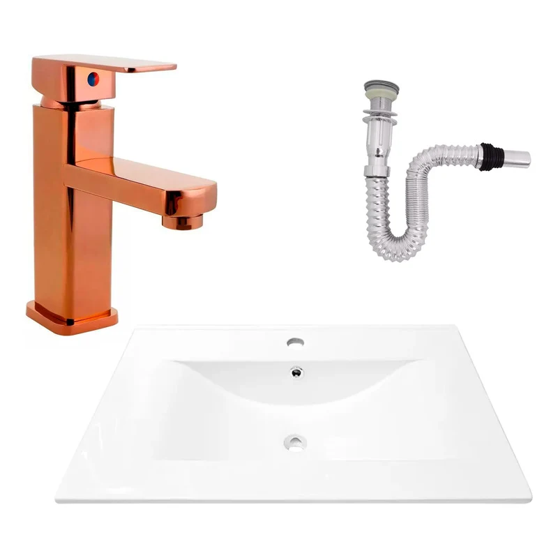 Kit Placa Lavam. 71*46.5cm+griferia Monocontrol+push Flex3 Grifos Center