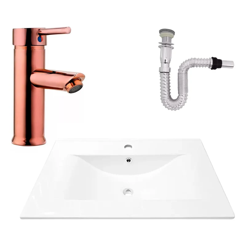 Kit Placa Lavam. 71*46.5cm+griferia Monocontrol+push Flex6 Grifos Center