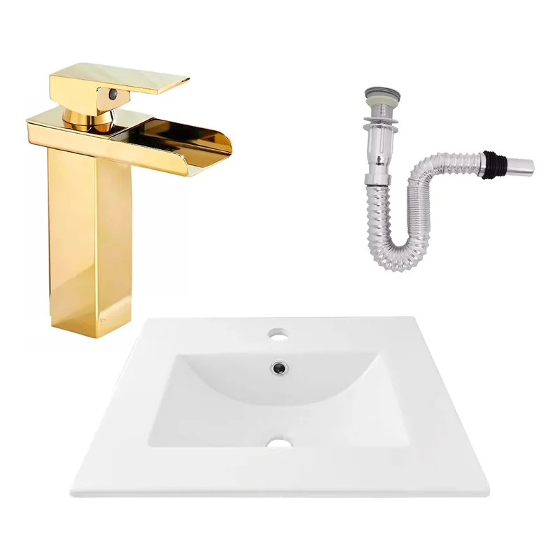 Kit Placa Lavam.51*46.5cm+griferia Monocontrol+push Flex11 Grifos Center