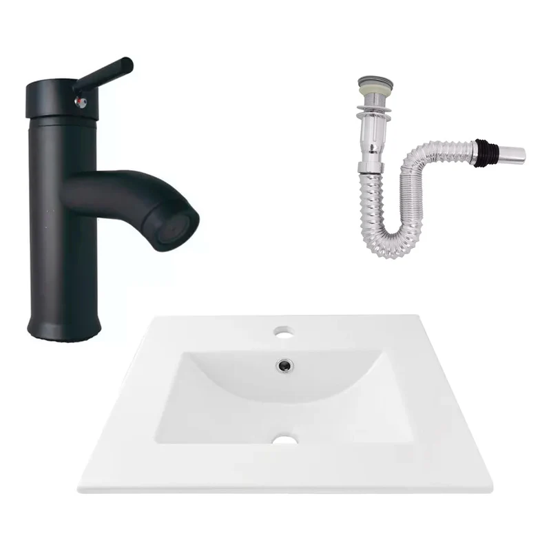 Kit Placa Lavam.51*46.5cm+griferia Monocontrol+push Flex25 Grifos Center
