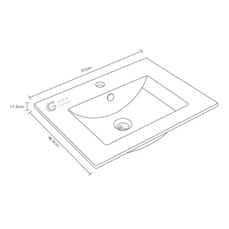 Kit Placa Lavam.51*46.5cm+griferia Monocontrol+push Flex26 Grifos Center