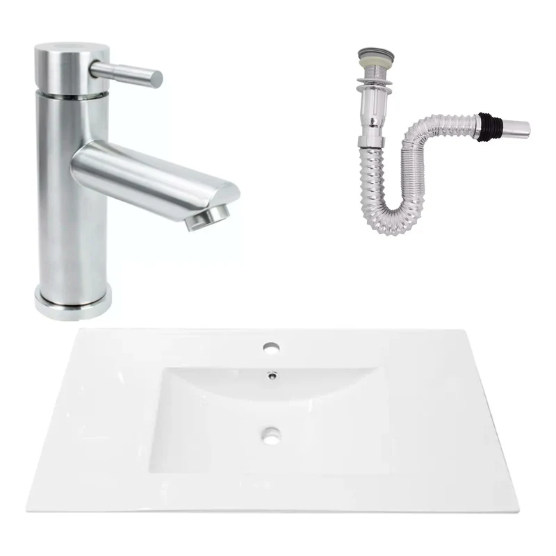 Kit Placa Lavaman.91*46.5cm+griferia Monocontrol+push Flex17 Grifos Center