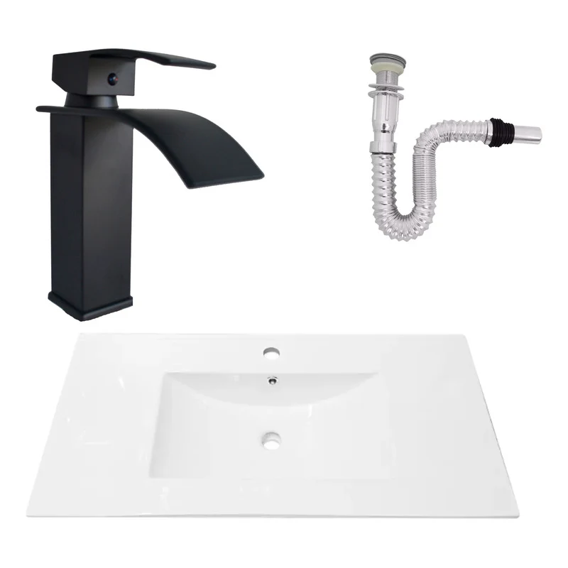 Kit Placa Lavaman.91*46.5cm+griferia Monocontrol+push Flex22 Grifos Center