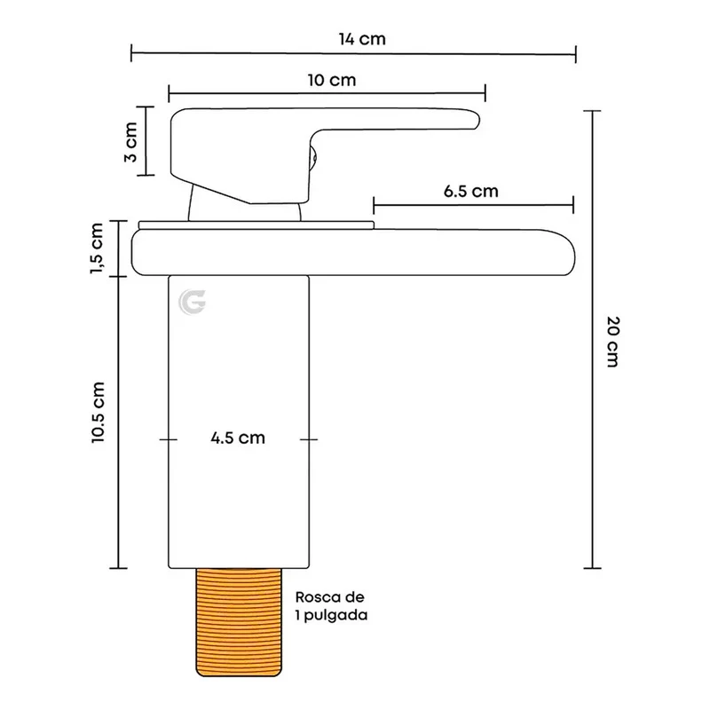 Kit Placa Lavamanos 81*46.5cm+griferiamonocontrol+pushflex12 Grifos Center