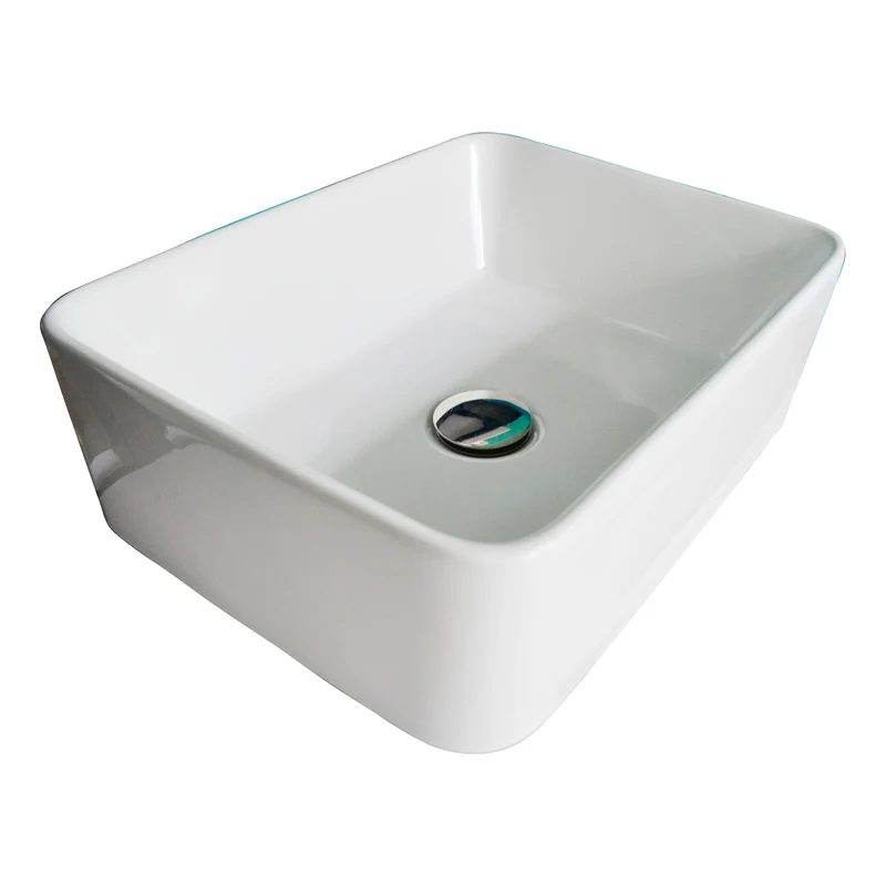 Lavamanos Blanco Cuadrado Blanco 40*30cm Grifos Center