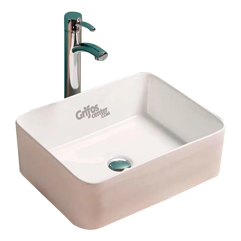 Lavamanos Ceramica Rectangular Grifos Center
