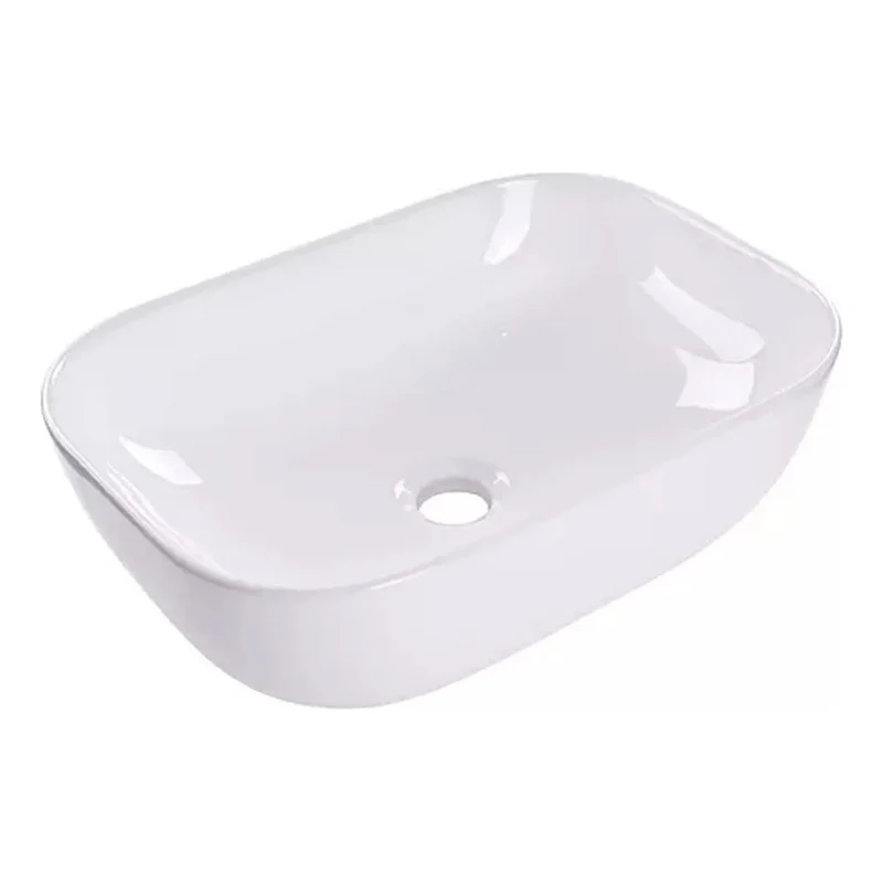 Lavamanos Cerámica Rectangular Bc 48*40 Cm Grifos Center
