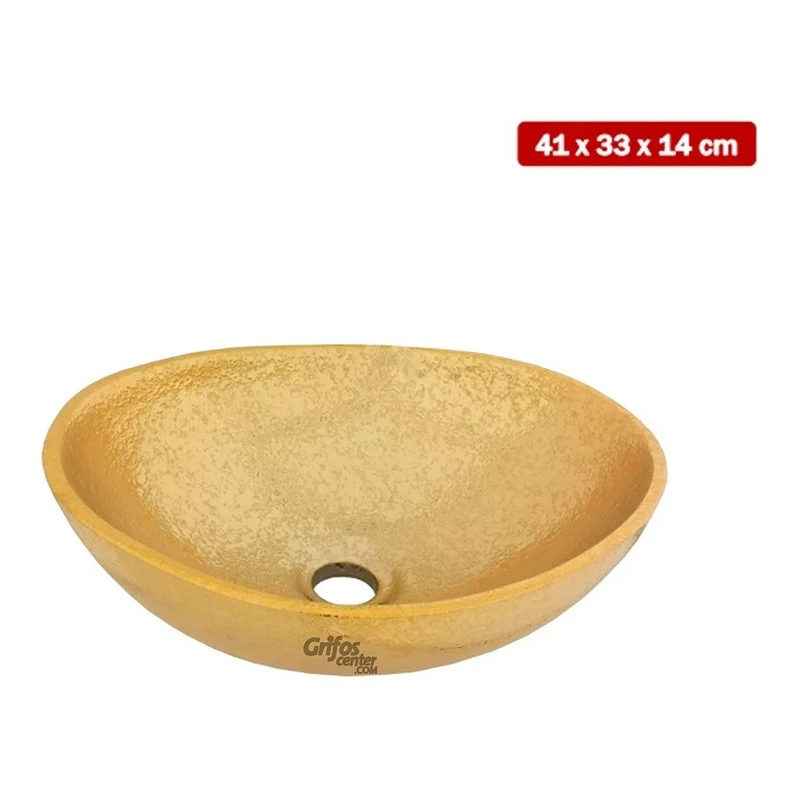 Lavamanos Dorado Canoa Grifos Center