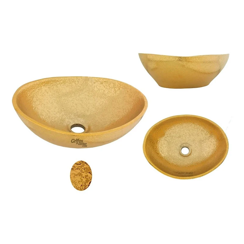 Lavamanos Dorado Canoa Grifos Center
