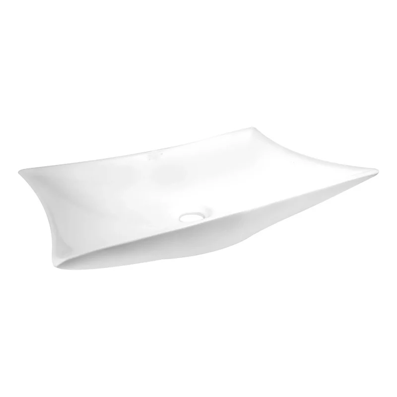 Lavamanos Rectangular Blanco 59x39,5x10,5cm Grifos Center