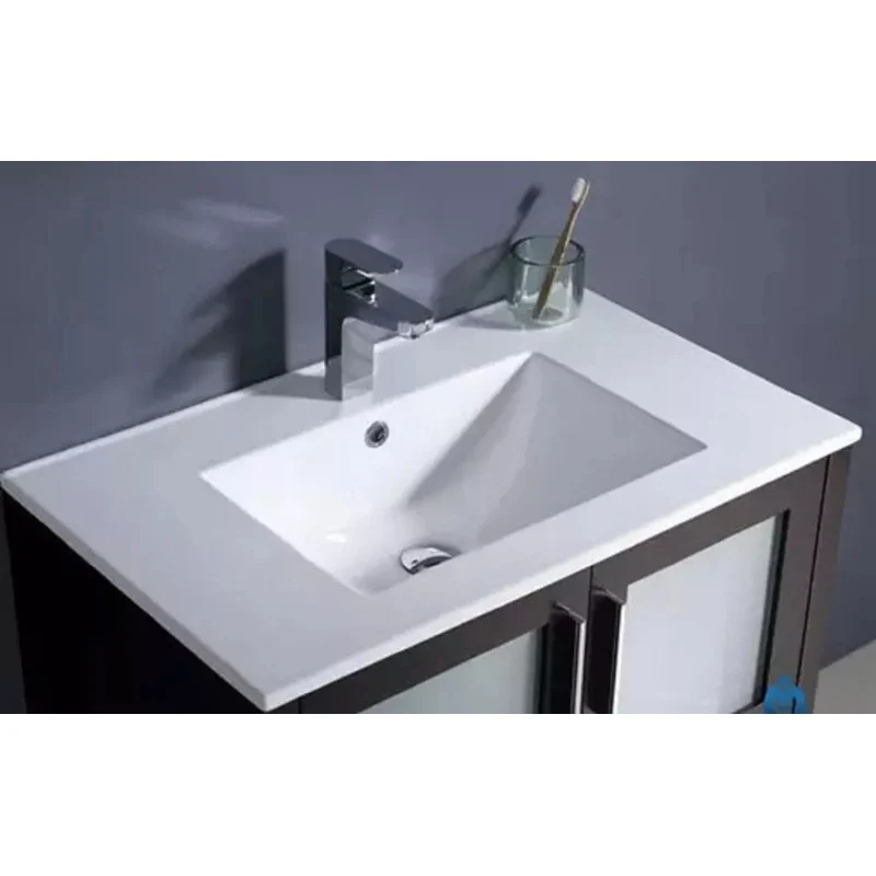Lavamanos Rectangular Integrado Porcelana Blanco 1210*47cm Grifos Center